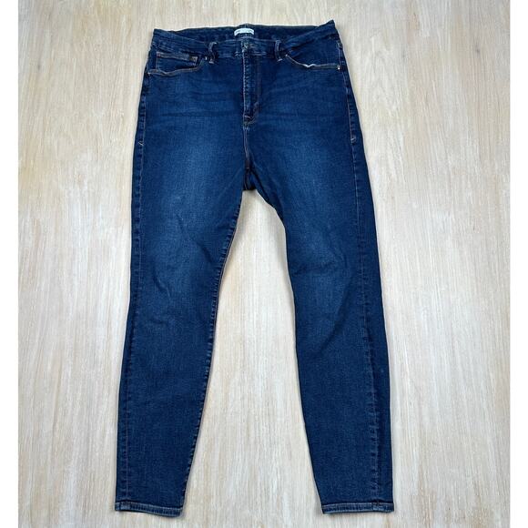 Good American Good Legs Skinny High Rise Stretch Casual Everyday Denim Jeans 16 - Picture 1 of 16
